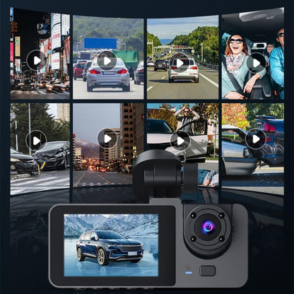 Dash Camera for Front and Inside Car Security - Dual Dash Cam 1080P Car Video Recorder with Audio, 2'' IPS Screen, Night Vision, G-Sensor, WDR